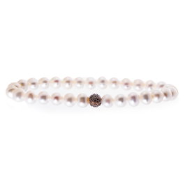 Lancaster JLA-BR-SB-5-WH Pulsera de Plata de Ley con Circonita