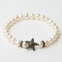 Lancaster JLA-BR-STAR-3-WH Pulsera de Plata con Estrella y Circonita