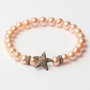 Lancaster Pulsera de Plata de Ley con Estrella y Circonita JLA-BR-STAR-4-PE