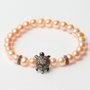 Lancaster Pulsera JLA-BR-TURTLE-4-PE de Plata de Ley con Tortuga y Circonita