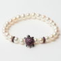 Lancaster Pulsera de Tortuga con Circonita en Plata de Ley