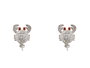 Lancaster Pendientes de Cangrejo con Circonita en Plata de Ley