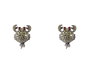 Lancaster Pendientes de Cangrejo en Plata de Ley con Circonita Verde