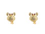 Lancaster Pendientes de Cangrejo en Plata de Ley y Circonita Dorado