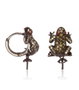 Lancaster Pendientes de Rana en Plata de Ley y Circonita Verde JLA-EAR-FROG-3