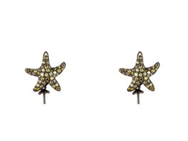 Lancaster Pendientes JLA-EAR-STAR-3 con Estrella y Circonita Verde