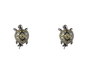 Lancaster Pendientes de Tortuga en Plata de Ley y Circonita Verde
