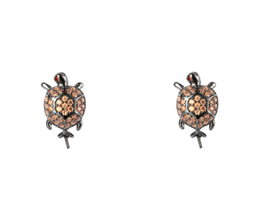 Lancaster Pendientes de Tortuga en Plata de Ley con Circonita