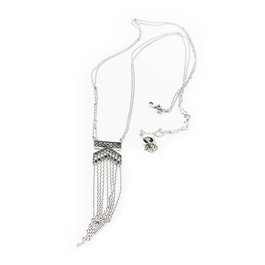 Karl Lagerfeld Klassic Karl Fringe Collar en Acero Inoxidable
