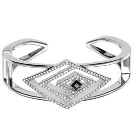 Karl Lagerfeld Essentials Concentric Diamond Pulsera Gris