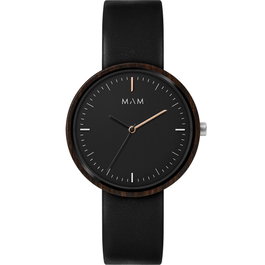 Mam MAM642 Reloj Unisex con Caja de Ébano de 39mm