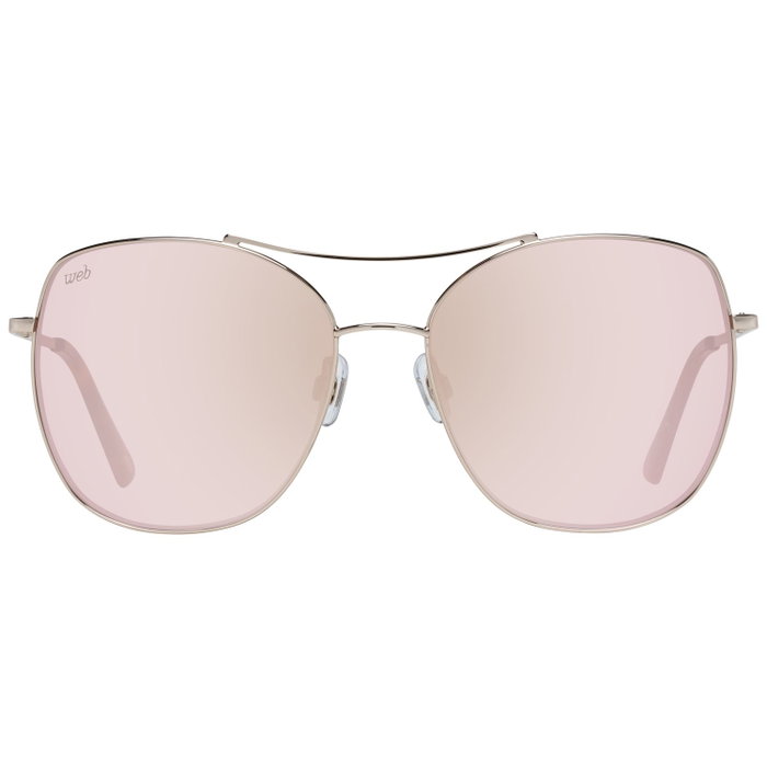 Web Eyewear WE0245-5828G con cristales rosas y detalles dorados