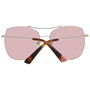 Web Eyewear WE0245-5828G con cristales rosas y detalles dorados