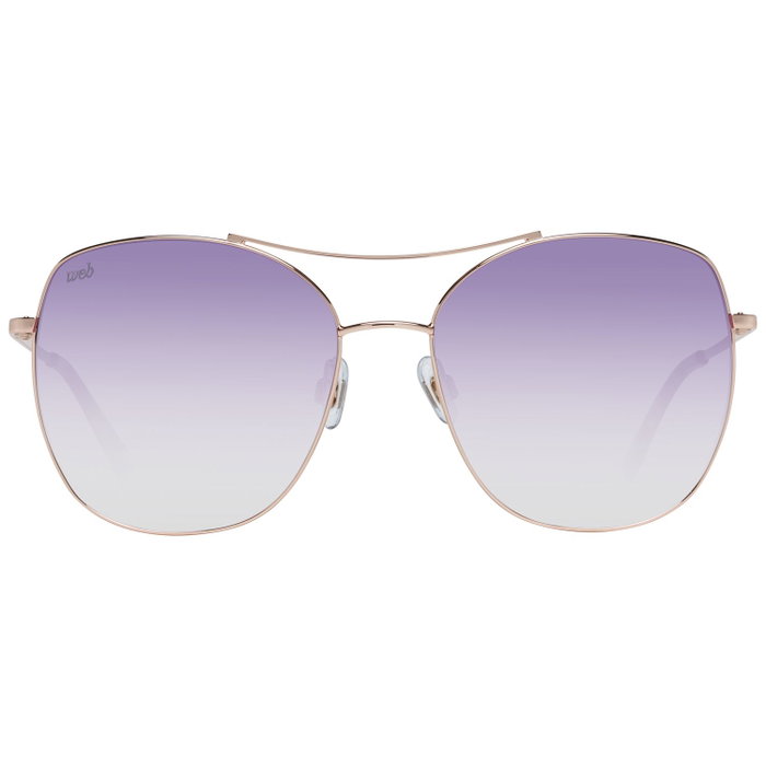 Web Eyewear WE0245-5833Z con cristales lilas y montura dorada
