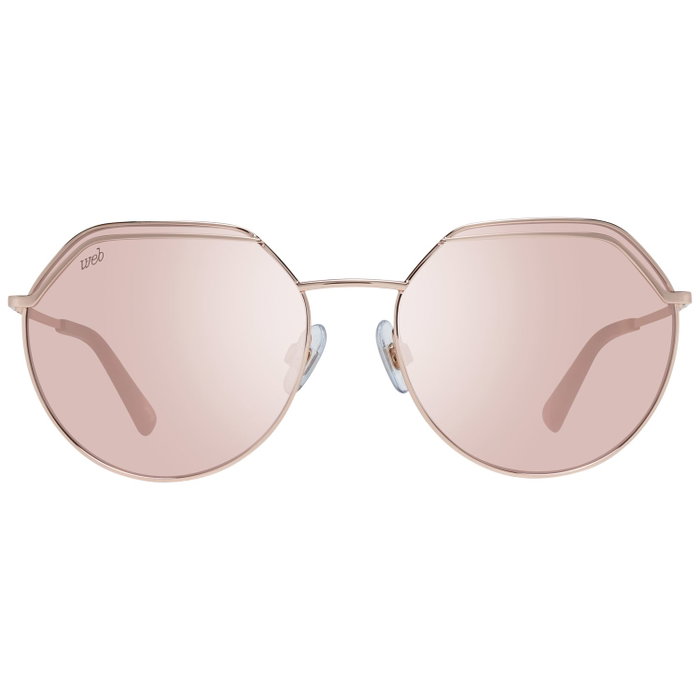 Web Eyewear WE0258-5833G con detalles dorados y cristal marrón