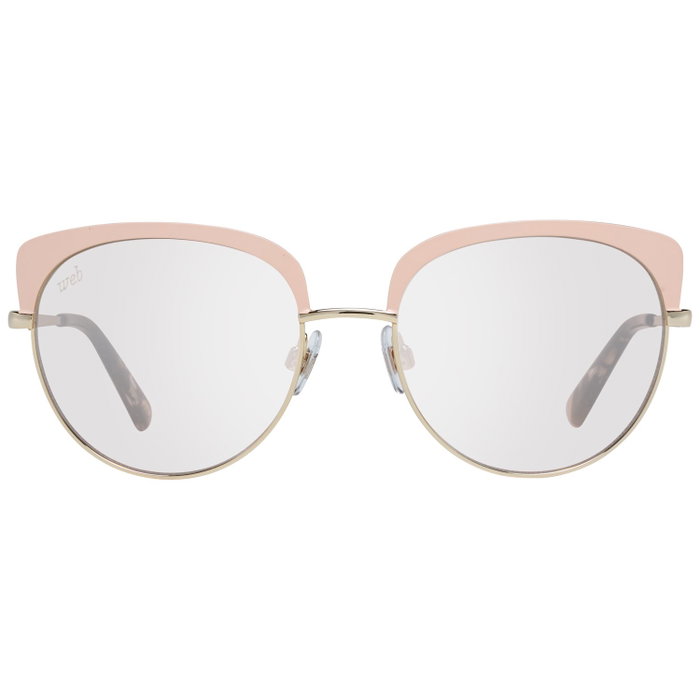 Web Eyewear WE0271-5532Z con montura dorada y cristales rosas Web Eyewear WE0271-5532Z con montura dorada y cristales rosas