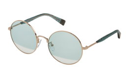 Furla SFU235-56300V Gafas de sol Verde y Dorado