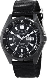 Casio AMW-110-1A con correa de nylon negra