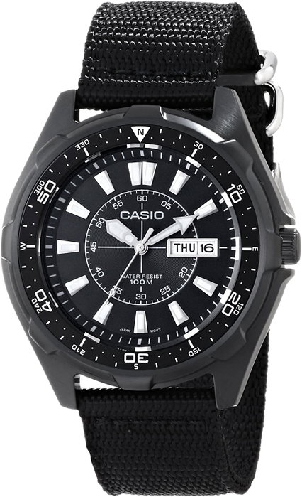 Casio AMW-110-1A con correa de nylon negra Casio AMW-110-1A con correa de nylon negra