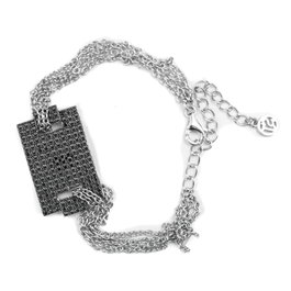 Sif Jakobs Pulsera de Plata de Ley Negra B0099-BK