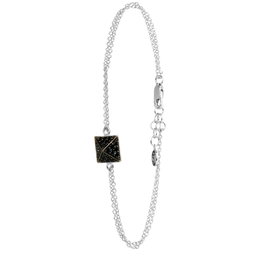 Sif Jakobs Pulsera de Plata de Ley con Circonitas en Gris B1851-BK-070