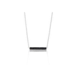 Sif Jakobs Collar C1011-BK de Plata de Ley con Circonitas