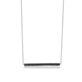 Sif Jakobs Collar C1013-BK en Plata de Ley con Circonitas