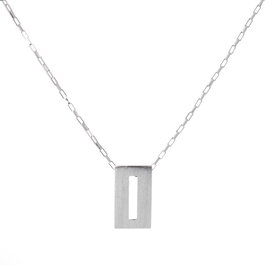 Sif Jakobs Collar de Plata de Ley con Circonitas, Gris