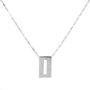 Sif Jakobs Collar de Plata de Ley con Circonitas, Gris