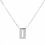 Sif Jakobs Collar de Plata de Ley con Circonitas, Gris