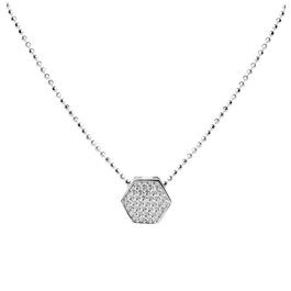 Sif Jakobs Collar de Plata de Ley con Circonitas P11060-CZ-45