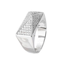Sif Jakobs Anillo R11067-CZ-56 de Plata de Ley con Circonitas