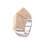 Sif Jakobs Anillo de Plata de Ley con Circonitas AAA, Gris, Talla 60