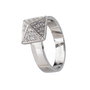 Sif Jakobs Anillo R1851-1-CZ-60 de Plata de Ley y Circonitas