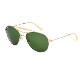 Hally&Son Deus Gafas DH501S02 con detalles dorados y cristal verde