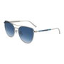 Longchamp LO134S-715 Gafas de sol para mujer con detalles dorados y cristal azul
