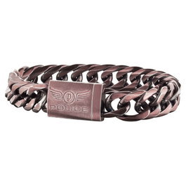 Police Pulsera de Acero Inoxidable Rojo 21cm PJ25507BSEBR-02-S