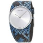 Calvin Klein K5V231V6 Reloj para Mujer con Correa de Cuero Azul
