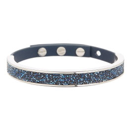 Adore ADORE Allure Pulsera Plata Azul de Cuero