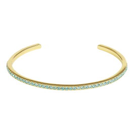 Adore Allure Skinny Pave Bangle (GL/LT TQ) Verde