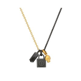 Police Rock Rebel Necklace PEJGN2009012 Negro