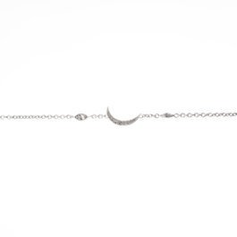 Morellato Collar de Plata de Ley con Detalles de Luna Brillante Gris SAIZ12
