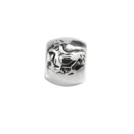 Morellato Drops Rooster 1C=2PZ Charm en Acero Inoxidable Gris