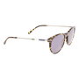 Lacoste L609SND Gafas de Sol Hombre Estilo Redondo Acetato Habana Oscuro Lentes Grises Protección UV - Puente 19mm, Cristal 53mm