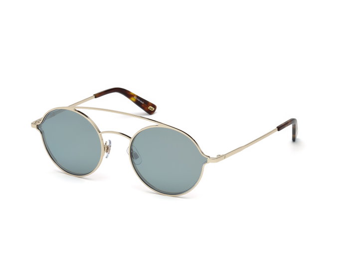 Web Eyewear WE0220-5632X para Hombre con Cristales Azules y Detalles Dorados Web Eyewear WE0220-5632X para Hombre con Cristales Azules y Detalles Dorados