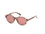 Web Eyewear WE0266-5155S con cristal rojo y detalles marrones