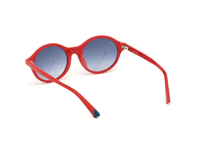 Web Eyewear WE0266-5166W con cristales azules y detalle rojo