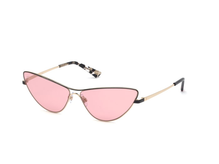 Web Eyewear WE0269-6532S con cristal rojo y detalles dorados Web Eyewear WE0269-6532S con cristal rojo y detalles dorados