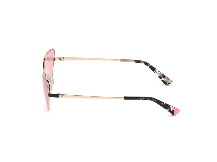 Web Eyewear WE0269-6532S con cristal rojo y detalles dorados Web Eyewear WE0269-6532S con cristal rojo y detalles dorados