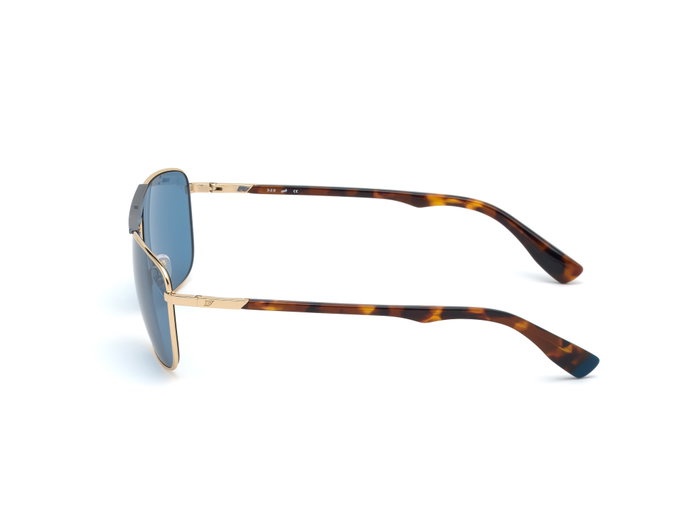Web Eyewear WE0274-6032V con cristales azules y detalles dorados Web Eyewear WE0274-6032V con cristales azules y detalles dorados